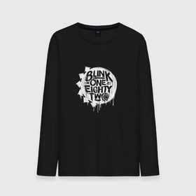 Мужской лонгслив хлопок с принтом Blink 182, логотип в Екатеринбурге, 100% хлопок |  | blink | california | pop | punk | rock | блинк | группа | калифорния | панк | рок