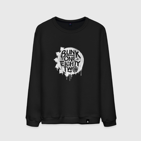 Мужской свитшот хлопок с принтом Blink 182, логотип в Белгороде, 100% хлопок |  | Тематика изображения на принте: blink | california | pop | punk | rock | блинк | группа | калифорния | панк | рок