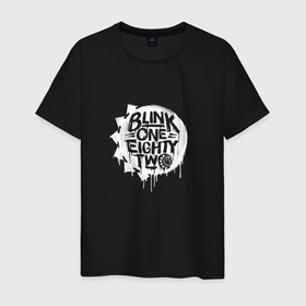 Мужская футболка хлопок с принтом Blink 182, логотип в Санкт-Петербурге, 100% хлопок | прямой крой, круглый вырез горловины, длина до линии бедер, слегка спущенное плечо. | Тематика изображения на принте: blink | california | pop | punk | rock | блинк | группа | калифорния | панк | рок
