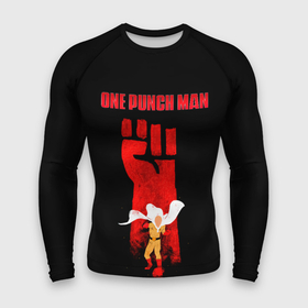 Мужской рашгард 3D с принтом Огромный кулак Сайтама One Punch Man в Курске,  |  | hagemanto | one punch man | one punchman | onepunchman | saitama | sensei | аниме | ван панч мен | ванпанчмен | лысый плащ | манга | сайтама | сильнейший человек | учитель | человек одинудар | человек одного удара