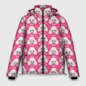 Мужская зимняя куртка 3D с принтом Собака Пудель в Курске, верх — 100% полиэстер; подкладка — 100% полиэстер; утеплитель — 100% полиэстер | длина ниже бедра, свободный силуэт Оверсайз. Есть воротник-стойка, отстегивающийся капюшон и ветрозащитная планка. 

Боковые карманы с листочкой на кнопках и внутренний карман на молнии. | dog | dog poodle | m | miniature poodle | poodle | poodle puppies | royal poodle | белый пудель | год собаки | друг человека | животное | зверь | карликовый пудель | кинолог | королевский пудель | мини пудель | пёс | пудель