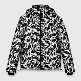 Мужская зимняя куртка 3D с принтом Щенки Французского Бульдога в Новосибирске, верх — 100% полиэстер; подкладка — 100% полиэстер; утеплитель — 100% полиэстер | длина ниже бедра, свободный силуэт Оверсайз. Есть воротник-стойка, отстегивающийся капюшон и ветрозащитная планка. 

Боковые карманы с листочкой на кнопках и внутренний карман на молнии. | animal | bulldog | dog | french bulldog | french bulldog p | pit bull | бойцовская собака | бульдог | год собаки | друг человека | животное | зверь | кинолог | пёс | питбуль | собака французский бульдог | собаковод