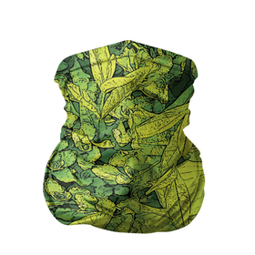 Бандана-труба 3D с принтом Растительная жизнь   Хоста в Новосибирске, 100% полиэстер, ткань с особыми свойствами — Activecool | плотность 150‒180 г/м2; хорошо тянется, но сохраняет форму | весенний | зеленый | листья | растения | салатовый | свежий | хоста | цветы