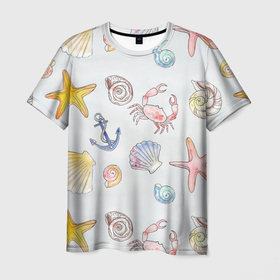 Мужская футболка 3D с принтом морские ляльки , 100% полиэфир | прямой крой, круглый вырез горловины, длина до линии бедер | вечеринка | диджей | диско | еда | краб | море | морская звезда | отель | отпуск | пляж | ресторан | рыба | рыбалка | суши | танцпол | устрица
