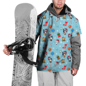 Накидка на куртку 3D с принтом GI Christmas Pattern в Санкт-Петербурге, 100% полиэстер |  | 2022 год | genshin impact | happy new year | каникулы | новый год | новый год 2022 | оливье | праздник | рождество | снег | снежинки