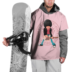 Накидка на куртку 3D с принтом Joey Ramone в Курске, 100% полиэстер |  | alternative | music | punk | punkrock | ramones | ramons | rock | альтернатива | музыка | панк | панкрок | рамонс | рок