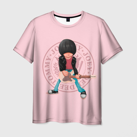 Мужская футболка 3D с принтом Joey Ramone , 100% полиэфир | прямой крой, круглый вырез горловины, длина до линии бедер | alternative | music | punk | punkrock | ramones | ramons | rock | альтернатива | музыка | панк | панкрок | рамонс | рок