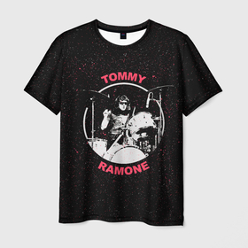 Мужская футболка 3D с принтом Tommy Ramone , 100% полиэфир | прямой крой, круглый вырез горловины, длина до линии бедер | alternative | music | punk | punkrock | ramones | ramons | rock | альтернатива | музыка | панк | панкрок | рамонс | рок