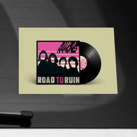 Наклейка на автомобиль с принтом Road to ruin , ПВХ |  | alternative | music | punk | punkrock | ramones | ramons | rock | альтернатива | музыка | панк | панкрок | рамонс | рок