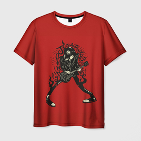 Мужская футболка 3D с принтом Джонни панкрокер , 100% полиэфир | прямой крой, круглый вырез горловины, длина до линии бедер | alternative | music | punk | punkrock | ramones | ramons | rock | альтернатива | музыка | панк | панкрок | рамонс | рок