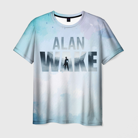 Мужская футболка 3D с принтом Alan Wake в Тюмени, 100% полиэфир | прямой крой, круглый вырез горловины, длина до линии бедер | alan wake | game | арт | графика | игры | лого | обои | постер