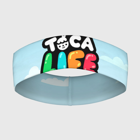 Повязка на голову 3D с принтом TOCA BOCA WORLD LOGO ,  |  | digital toys | gamer | games | helicopter taxi | pets | toca boca | toca hair salon | toca kitchen | toca life | toca life city | toca life worl | toca tea party | video games | игры