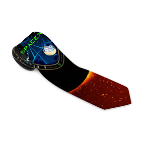 Галстук 3D с принтом SPACE X сингулярность в Екатеринбурге, 100% полиэстер | Длина 148 см; Плотность 150-180 г/м2 | астрономия | галактика | горизонтсобытий | илонмаск | космос | марс | ракета | сингулярность | чёрнаядыра