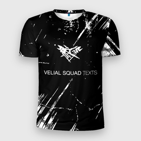 Мужская футболка 3D Slim с принтом Velial Squad , 100% полиэстер с улучшенными характеристиками | приталенный силуэт, круглая горловина, широкие плечи, сужается к линии бедра | pharaoh | velial | velial squad | velialsquad | велиал сквад | глубина | реакция | рэп