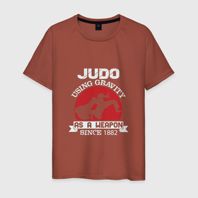 Мужская футболка хлопок с принтом Judo Weapon в Новосибирске, 100% хлопок | прямой крой, круглый вырез горловины, длина до линии бедер, слегка спущенное плечо. | fighter | japan | judo | mma | sport | ufc | warrior | боец | бой | воин | дзюдо | дзюдоист | единоборства | карате | поединок | спорт | спортсмен | чемпион | япония