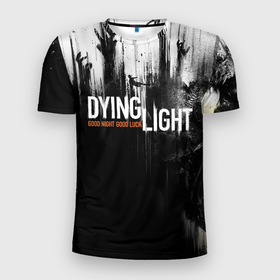 Мужская футболка 3D Slim с принтом DYING LIGHT ХАРАН в Белгороде, 100% полиэстер с улучшенными характеристиками | приталенный силуэт, круглая горловина, широкие плечи, сужается к линии бедра | dying light | dying light 2 | monsters | zombie | даинг лайт | зомби | монстры