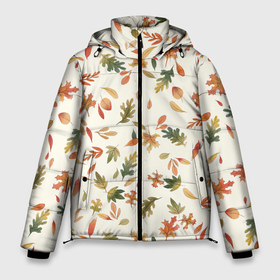 Мужская зимняя куртка 3D с принтом Тёплая осень в Санкт-Петербурге, верх — 100% полиэстер; подкладка — 100% полиэстер; утеплитель — 100% полиэстер | длина ниже бедра, свободный силуэт Оверсайз. Есть воротник-стойка, отстегивающийся капюшон и ветрозащитная планка. 

Боковые карманы с листочкой на кнопках и внутренний карман на молнии. | арт | дерево | листок | листья | листья дерева | листья деревьев | осень | рисунок