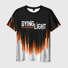 Мужская футболка 3D с принтом DYING LIGHT GOOD NIGHT AND GOOD LUCK , 100% полиэфир | прямой крой, круглый вырез горловины, длина до линии бедер | dying light | dying light 2 | monsters | zombie | даинг лайт | зомби | монстры | харан