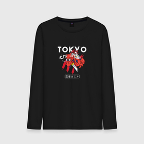 Мужской лонгслив хлопок с принтом TOKYO STYLE в Белгороде, 100% хлопок |  | Тематика изображения на принте: tokyo | дракон | токио | япония | японцы