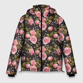 Мужская зимняя куртка 3D с принтом Яркие розовые розы , верх — 100% полиэстер; подкладка — 100% полиэстер; утеплитель — 100% полиэстер | длина ниже бедра, свободный силуэт Оверсайз. Есть воротник-стойка, отстегивающийся капюшон и ветрозащитная планка. 

Боковые карманы с листочкой на кнопках и внутренний карман на молнии. | арт | бутон | бутон розы | бутоны | бутоны роз | бутоны цветов | жемчуг | жемчужины | рисунок | роза | розовая роза | розовые бутоны | розовые розы | розовый бутон | розы | цветок | цветы | яркие цветы