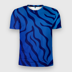 Мужская футболка 3D спортивная с принтом ВОДЯНОЙ ТИГР СИМВОЛ 2022 в Санкт-Петербурге, 100% полиэстер с улучшенными характеристиками | приталенный силуэт, круглая горловина, широкие плечи, сужается к линии бедра | Тематика изображения на принте: 2022 символ | в топе | в тренде | год тигра | новый год | тигр | тигровый принт