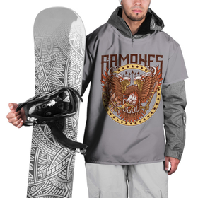 Накидка на куртку 3D с принтом Ramones Eagle в Курске, 100% полиэстер |  | alternative | music | punk | punkrock | ramones | ramons | rock | альтернатива | музыка | панк | панкрок | рамонс | рок