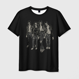 Мужская футболка 3D с принтом Группа Рамонс , 100% полиэфир | прямой крой, круглый вырез горловины, длина до линии бедер | alternative | music | punk | punkrock | ramones | ramons | rock | альтернатива | музыка | панк | панкрок | рамонс | рок