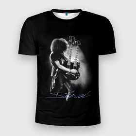 Мужская футболка 3D Slim с принтом Слэш в Белгороде, 100% полиэстер с улучшенными характеристиками | приталенный силуэт, круглая горловина, широкие плечи, сужается к линии бедра | alternative | guns n roses | metall | music | rock | альтернатива | ганс энд росес | металл | музыка | пушки и розы | рок