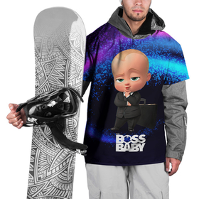 Накидка на куртку 3D с принтом Деловой Босс молокосос в костюме в Новосибирске, 100% полиэстер |  | baby | boss | boss baby | босс | босс молокосос | маленький босс | малыш | мальчик | молокосос | ребенок