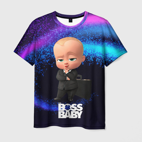 Мужская футболка 3D с принтом Деловой Босс молокосос в костюме , 100% полиэфир | прямой крой, круглый вырез горловины, длина до линии бедер | baby | boss | boss baby | босс | босс молокосос | маленький босс | малыш | мальчик | молокосос | ребенок