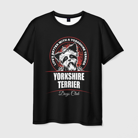 Мужская футболка 3D с принтом Йоркширский Терьер (Yorkshire Terrier) в Белгороде, 100% полиэфир | прямой крой, круглый вырез горловины, длина до линии бедер | york | yorkshire terrier | год | друг человека | животное | зверь | йорк | йоркширский терьер | карманная собака | кость | мальтезе | мальтийская болонка | манчестер терьер | мини собачка | пёс | скайтерьер