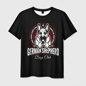 Мужская футболка 3D с принтом Немецкая Овчарка (German Shepherd) 1 в Белгороде, 100% полиэфир | прямой крой, круглый вырез горловины, длина до линии бедер | animal | dog | german shepherd | shepherd | год собаки | друг человека | животное | зверь | кинолог | немец | немецкая овчарка | овчарка | пёс | порода собак | собака немецкая овчарка | собаковод | четвероногий