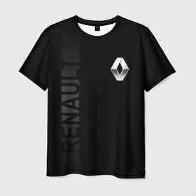 Мужская футболка 3D с принтом Renault Рено в Тюмени, 100% полиэфир | прямой крой, круглый вырез горловины, длина до линии бедер | for | life | renault | reno | рено