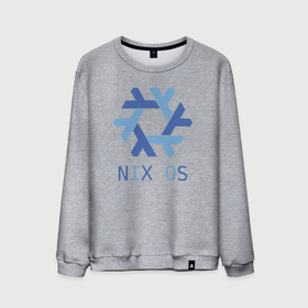 Мужской свитшот хлопок с принтом Nix OS в Белгороде, 100% хлопок |  | Тематика изображения на принте: distro | gnu linux | linux | nix | nixos | дистрибутив | линукс | линух | логотип | никс | никсос | снежинка