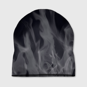 Шапка 3D с принтом Белое пламя в Курске, 100% полиэстер | универсальный размер, печать по всей поверхности изделия | возгорание | гореть | горит | костер | огонь | пламя | пожар | сгорать