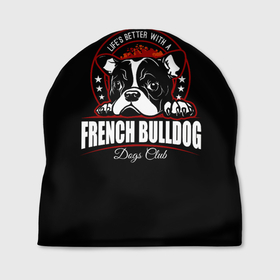 Шапка 3D с принтом Французский Бульдог (French Bulldog) в Кировске, 100% полиэстер | универсальный размер, печать по всей поверхности изделия | animal | bulldog | dog | french bulldog | french bulldog p | pit bull | бойцовская собака | бульдог | год собаки | друг человека | животное | зверь | кинолог | пёс | питбуль | собака французский бульдог | собаковод