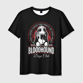 Мужская футболка 3D с принтом Бладхаунд (Bloodhound) в Тюмени, 100% полиэфир | прямой крой, круглый вырез горловины, длина до линии бедер | Тематика изображения на принте: animal | bloodhound | dog | бладхаунд | год собаки | гончая собака | друг человека | животное | зверь | ищейка | кинолог | пёс | собака бладхаунд | собаковод | четвероногий | щенкок бладхаунд