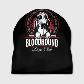 Шапка 3D с принтом Бладхаунд (Bloodhound) в Тюмени, 100% полиэстер | универсальный размер, печать по всей поверхности изделия | animal | bloodhound | dog | бладхаунд | год собаки | гончая собака | друг человека | животное | зверь | ищейка | кинолог | пёс | собака бладхаунд | собаковод | четвероногий | щенкок бладхаунд