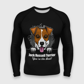 Мужской рашгард 3D с принтом Джек Рассел Терьер (Jack Russell Terrier) в Рязани,  |  | animal | dog terrier | jack russell terrier | год собаки | джек рассел терьер | друг человека | животное | зверь | кинолог | охотничья собака | пёс | пёсик | собака джек рассел терьер | собаковод | терьер