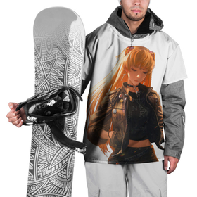 Накидка на куртку 3D с принтом Аска Лэнгли в современном стиле в Екатеринбурге, 100% полиэстер |  | anime | evangelion | girl | nerv | аниме | аска | аска ленгли сорью | аска лэнгли сорью | асочка | вайфу | девушка | ева | евангелион | ленгли | нерв | тян