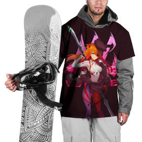 Накидка на куртку 3D с принтом Вооруженная Аска Ленгли с мечом в Курске, 100% полиэстер |  | anime | evangelion | girl | nerv | аниме | аска | аска ленгли сорью | аска лэнгли сорью | асочка | вайфу | девушка | ева | евангелион | ленгли | нерв | тян