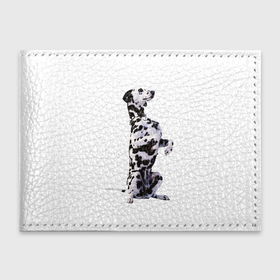 Обложка для студенческого билета с принтом Dalmatin в Тюмени, натуральная кожа | Размер: 11*8 см; Печать на всей внешней стороне | далматин | далматинец | животные | собака | собаки
