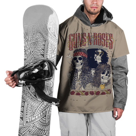 Накидка на куртку 3D с принтом GNR Skeletons , 100% полиэстер |  | alternative | guns n roses | metall | music | rock | альтернатива | ганс энд росес | металл | музыка | пушки и розы | рок