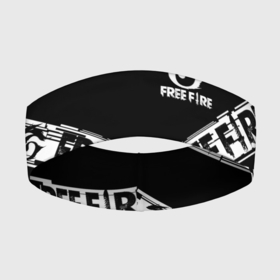 Повязка на голову 3D с принтом GARENA FREE FIRE OFF CYBER LINE STYLE в Курске,  |  | free fire | freefire | garena | garena free fire | гарена | гарена фри фаер | фри фаер | фрифаер