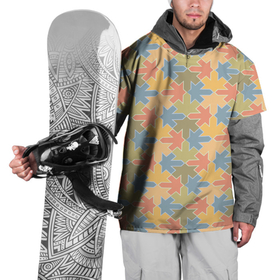 Накидка на куртку 3D с принтом Мозайка из Листьев в Кировске, 100% полиэстер |  | абстракция | листья | мазайка | повторение | повторяющиеся листья