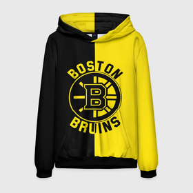 Мужская толстовка 3D с принтом Boston Bruins, Бостон Брюинз в Екатеринбурге, 100% полиэстер | двухслойный капюшон со шнурком для регулировки, мягкие манжеты на рукавах и по низу толстовки, спереди карман-кенгуру с мягким внутренним слоем. | boston | boston bruins | bruins | hockey | nhl | usa | бостон | бостон брюинз | нхл | спорт | сша | хоккей | шайба