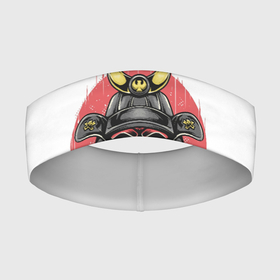 Повязка на голову 3D с принтом Красный Шлем Самурая ,  |  | азия | аниме | бушидо | воин | дракон | катана | китай | корея | маска | меч | самурай | шлем | япония