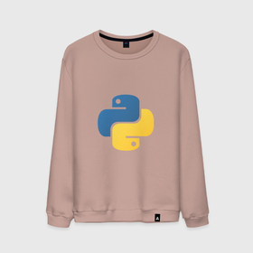 Мужской свитшот хлопок с принтом Python язык в Петрозаводске, 100% хлопок |  | python | кодинг | питон | программирование | программист
