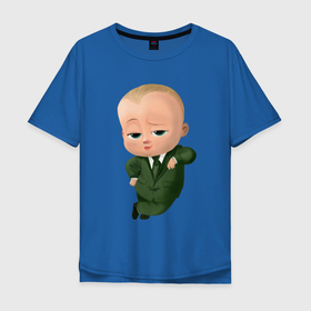Мужская футболка хлопок Oversize с принтом Baby Boss , 100% хлопок | свободный крой, круглый ворот, “спинка” длиннее передней части | baby | babycorp | boss | большой | босс | дети | дитя | малыш | младенец | молокососс | ребенок