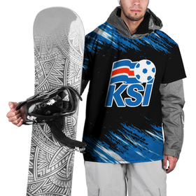 Накидка на куртку 3D с принтом KSI ICELAND   сборная. в Кировске, 100% полиэстер |  | fc | football | iceland | ksi | исландия | кси | сборная исландии | спорт | спортивные | фирменные цвета | фк | футбол | футбольный клуб